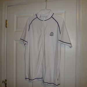 SwimZip Men's Large White zip up